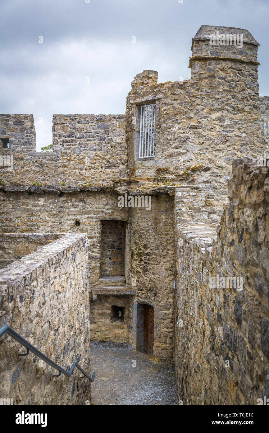 Castello di Ross im del Parco Nazionale di Killarney Foto Stock