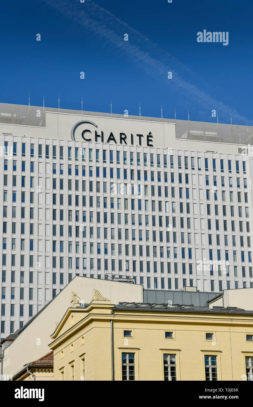 Charite, letto alto, Luisenstrasse, medio, Berlino, Germania, Bettenhochhaus, Mitte, Deutschland Foto Stock