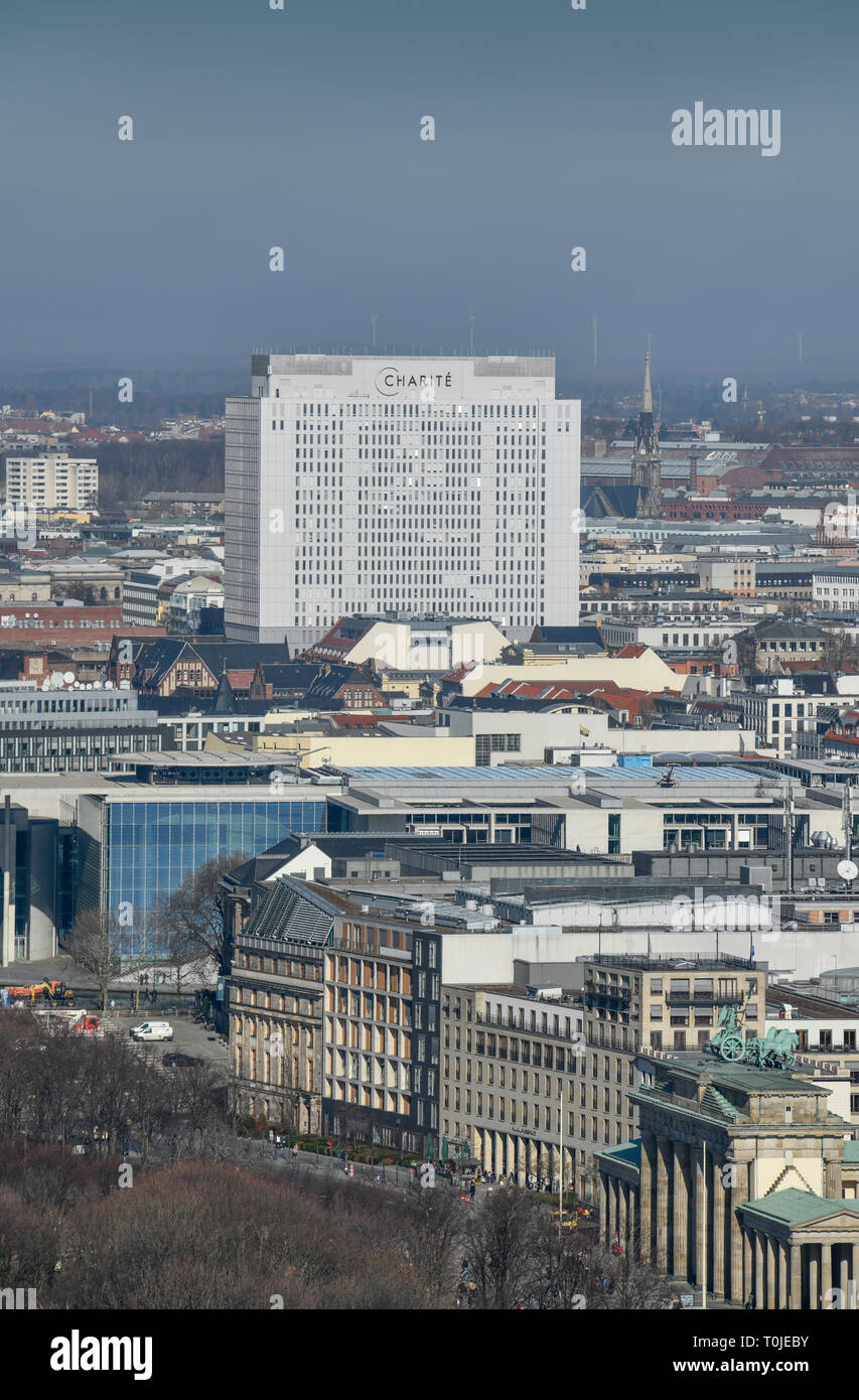 Charite, letto alto, Luisenstrasse, medio, Berlino, Germania, Bettenhochhaus, Mitte, Deutschland Foto Stock