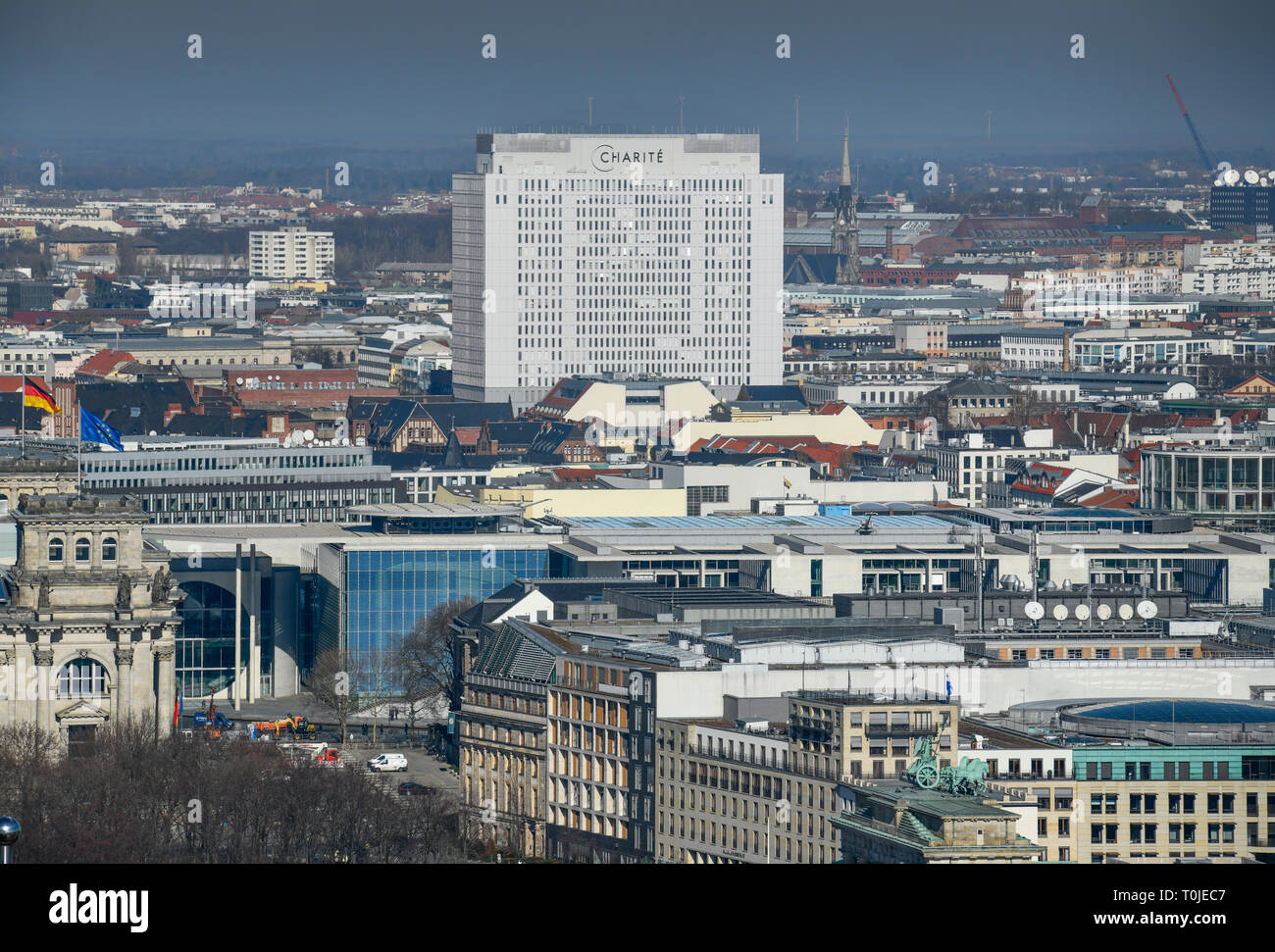 Charite, letto alto, Luisenstrasse, medio, Berlino, Germania, Bettenhochhaus, Mitte, Deutschland Foto Stock