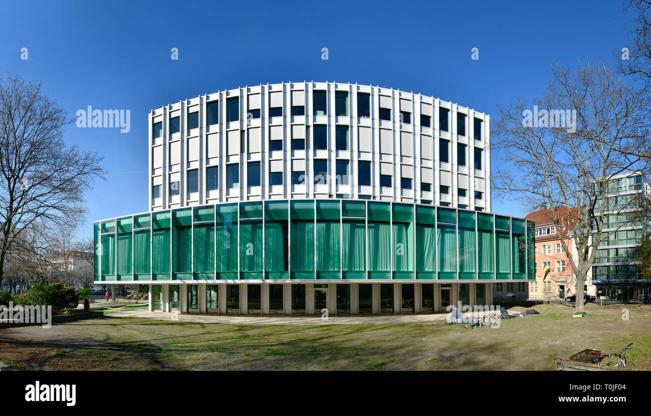 Heinrich Boell appendere, Schumannstrasse, medio, Berlino, Germania, Heinrich-Boell-Stiftung, Mitte, Deutschland Foto Stock