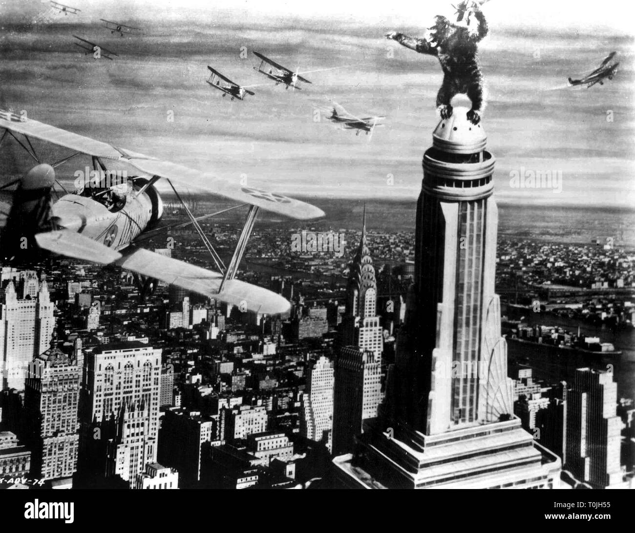 GORILLA Empire State Building, King Kong, 1933 Foto Stock