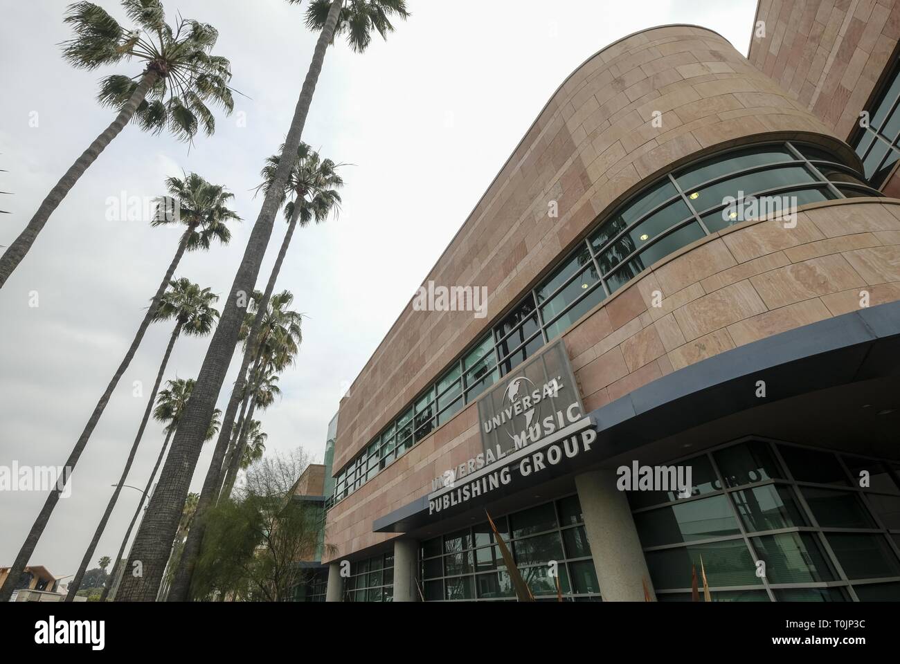 Los Angeles, California, USA. Il 27 febbraio, 2019. Universal Music Group edificio in Santa Monica. Credito: Ringo Chiu/ZUMA filo/Alamy Live News Foto Stock