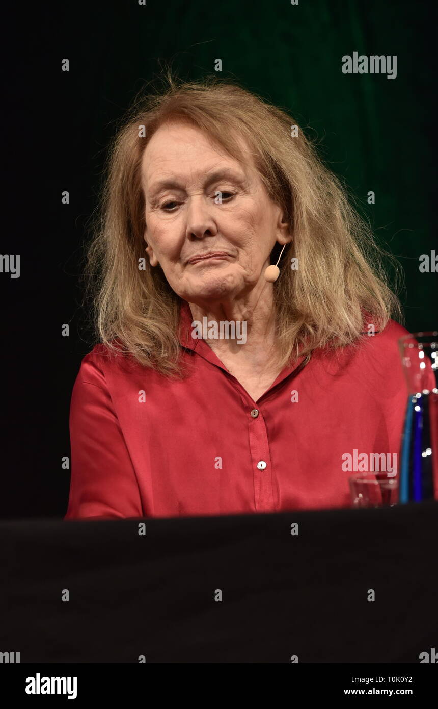 Il 20 marzo 2019, della Renania settentrionale-Vestfalia, Köln: lo scrittore francese Annie Ernaux leggerà all'Accesa Colonia, la letteratura internazionale festival, su 20.03.2019 a Colonia. Foto: Horst Galuschka foto: Horst Galuschka/dpa Foto Stock