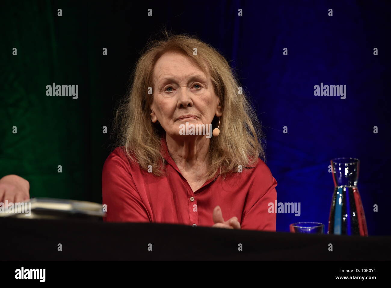 Il 20 marzo 2019, della Renania settentrionale-Vestfalia, Köln: lo scrittore francese Annie Ernaux leggerà all'Accesa Colonia, la letteratura internazionale festival, su 20.03.2019 a Colonia. Foto: Horst Galuschka foto: Horst Galuschka/dpa Foto Stock