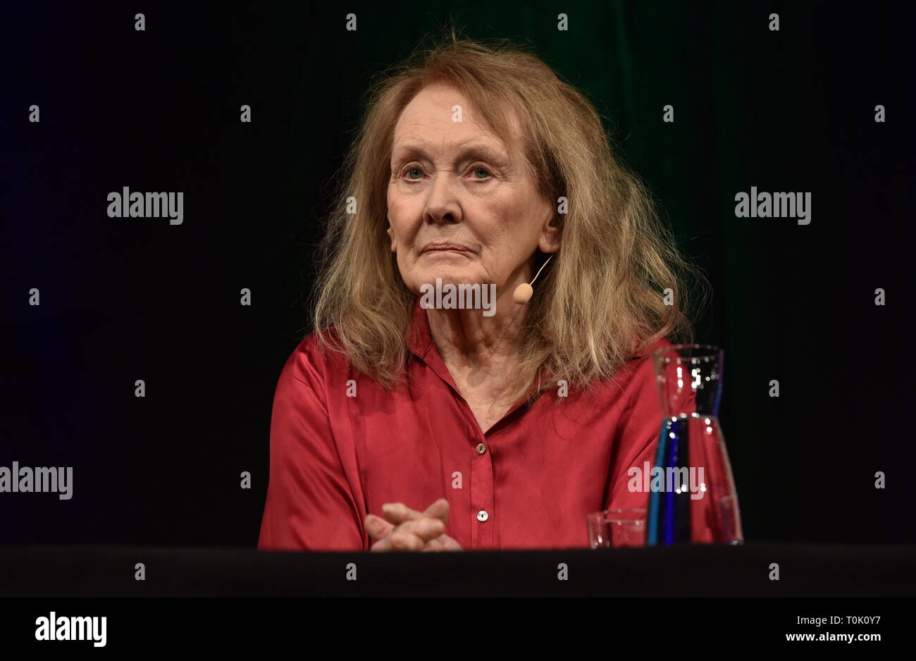 Il 20 marzo 2019, della Renania settentrionale-Vestfalia, Köln: lo scrittore francese Annie Ernaux leggerà all'Accesa Colonia, la letteratura internazionale festival, su 20.03.2019 a Colonia. Foto: Horst Galuschka foto: Horst Galuschka/dpa Foto Stock