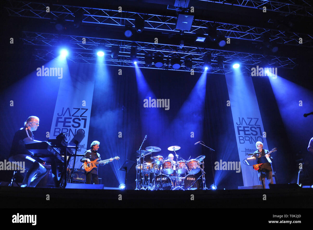 Brno, Repubblica Ceca. 20 Mar, 2019. Noi batterista jazz Billy Cobham compie durante il suo progetto Crosswinds entro Jazzfest Brno, Repubblica Ceca, il 20 marzo 2019. Credito: Igor Zehl/CTK foto/Alamy Live News Foto Stock