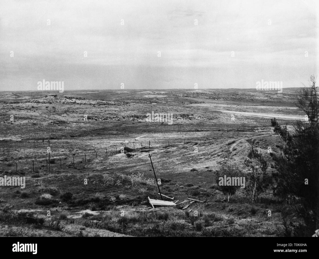 Geografia / viaggi, Palestina, striscia di confine con Israele, No Man's Land, 1956, Additional-Rights-Clearance-Info-Not-Available Foto Stock