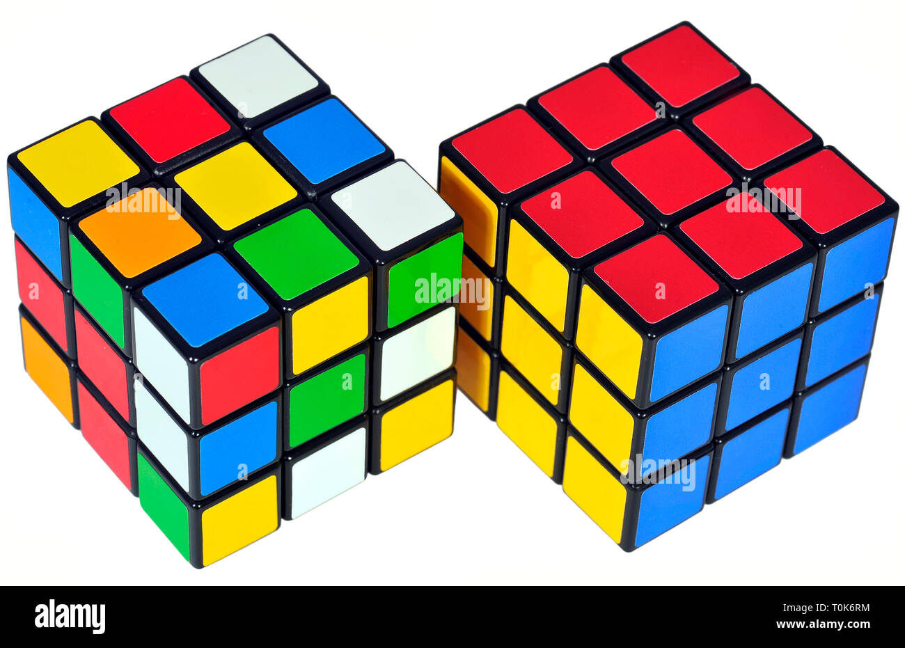Giochi, il cubo di Rubik, inventato 1975 da Erno Rubik, Ungheria, Germania, degli anni ottanta, Additional-Rights-Clearance-Info-Not-Available Foto Stock