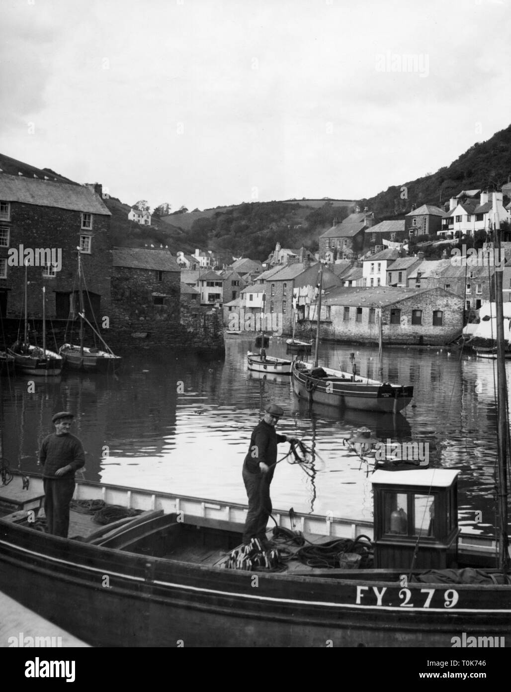 Geografia / viaggi, Gran Bretagna, città, Polperro, Cornwall, Inghilterra nel 1960 circa, Additional-Rights-Clearance-Info-Not-Available Foto Stock