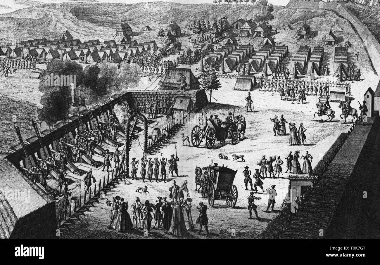 Militari, in Germania, in Baviera, Norimberga pezzo di campo di tiro, 1733, Additional-Rights-Clearance-Info-Not-Available Foto Stock