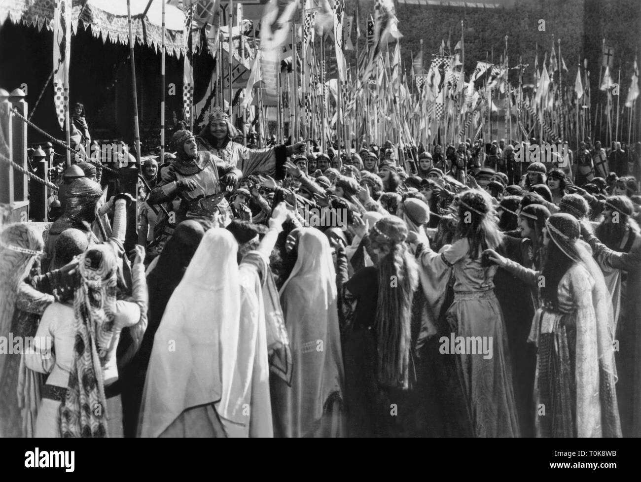 DOUGLAS FAIRBANKS, WALLACE BEERY, ROBIN HOOD, 1922 Foto Stock