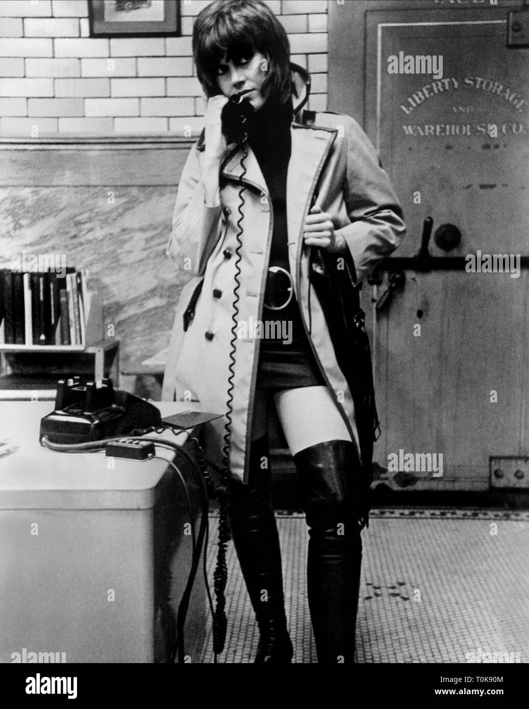 JANE FONDA, KLUTE, 1971 Foto Stock