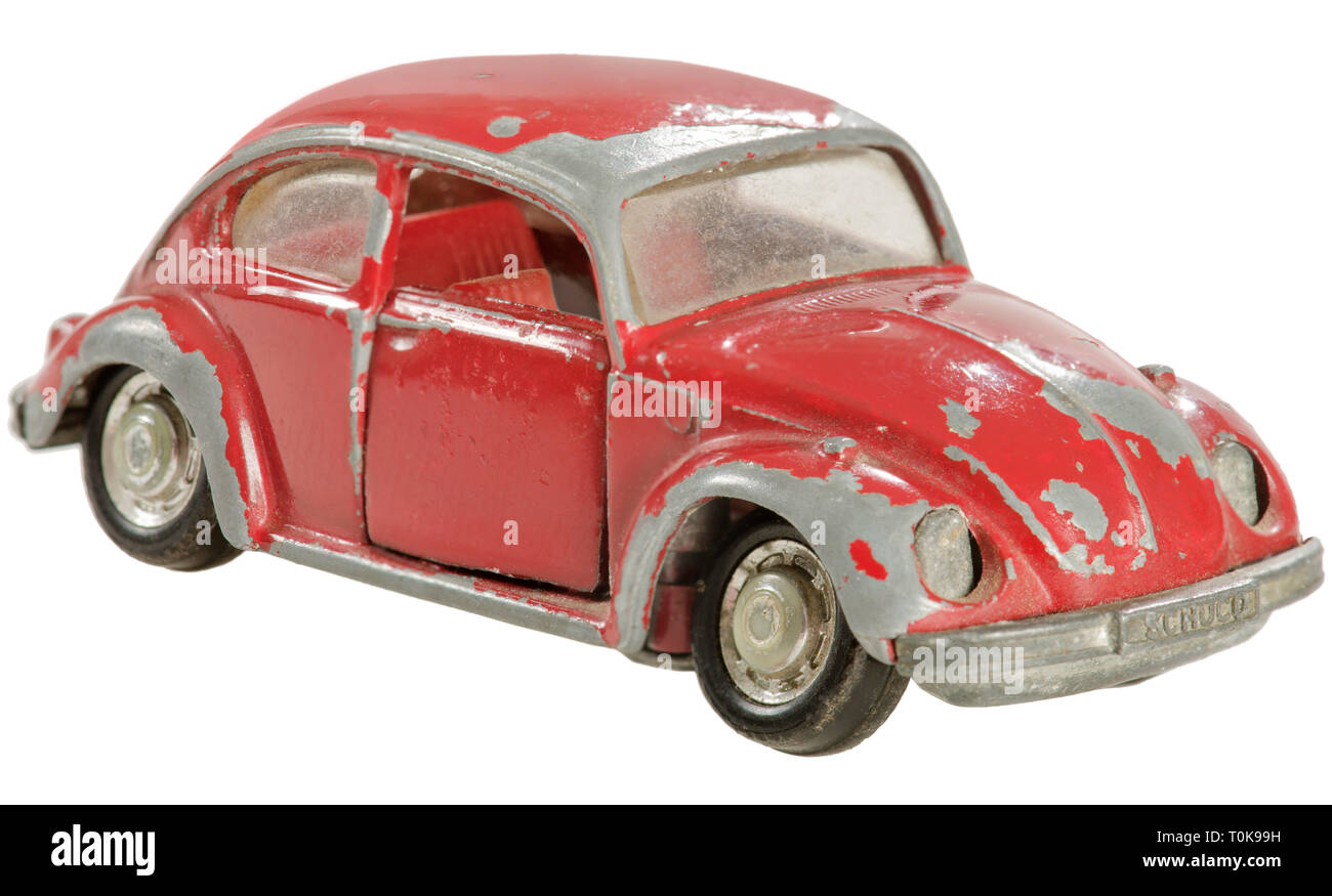 Giocattoli, Toy Cars, VW Beetle, VW 1302, 50 PS, 1600 ccm capacità cilindro, quattro cilindri cilindro contrapposto motore, velocità massima 130 km/h, Germania, 1970, Additional-Rights-Clearance-Info-Not-Available Foto Stock