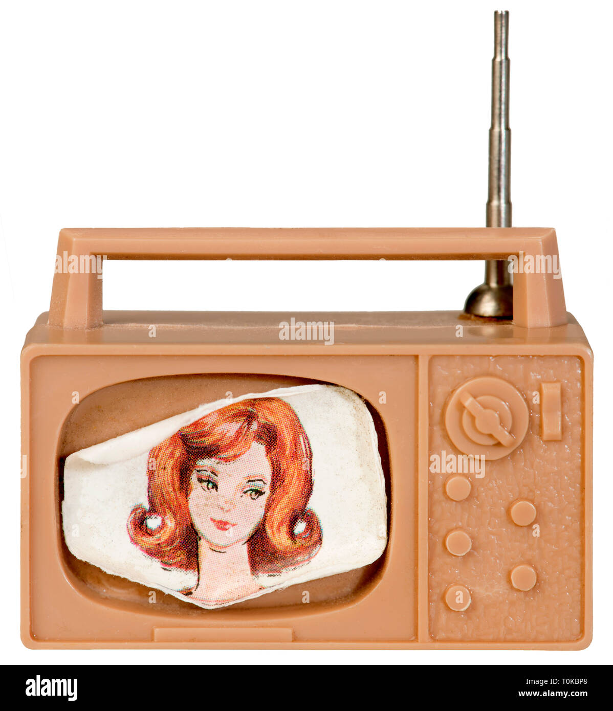 Giocattoli, bambole dollhouse tv set, Giappone, circa 1965, Additional-Rights-Clearance-Info-Not-Available Foto Stock