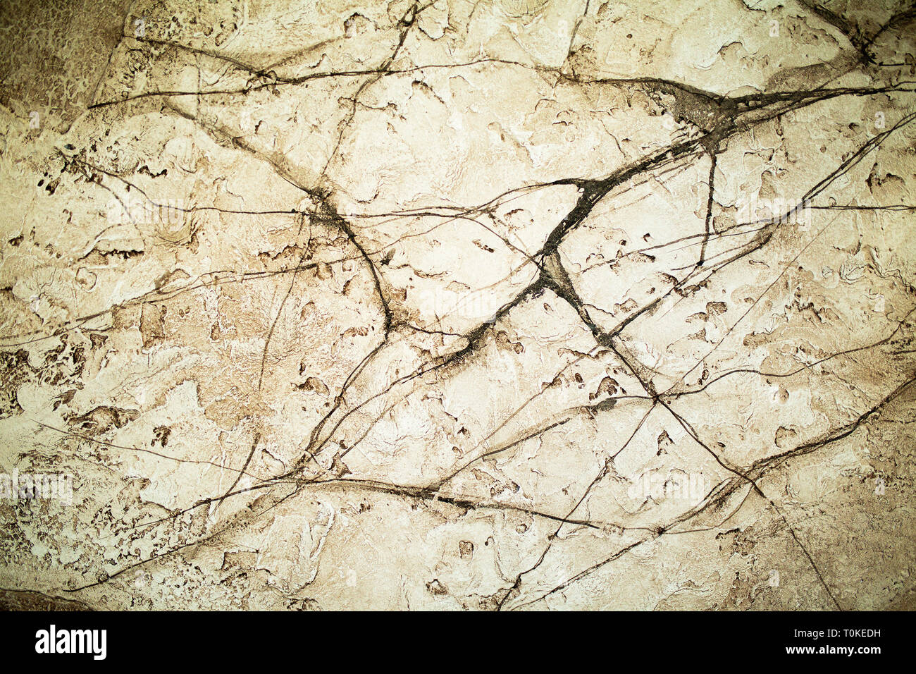 Textured background. Intonaco decorativo pareti, la decorazione esterna della facciata. Texture di beige. grunge sfondo con spazio per il vostro design Foto Stock