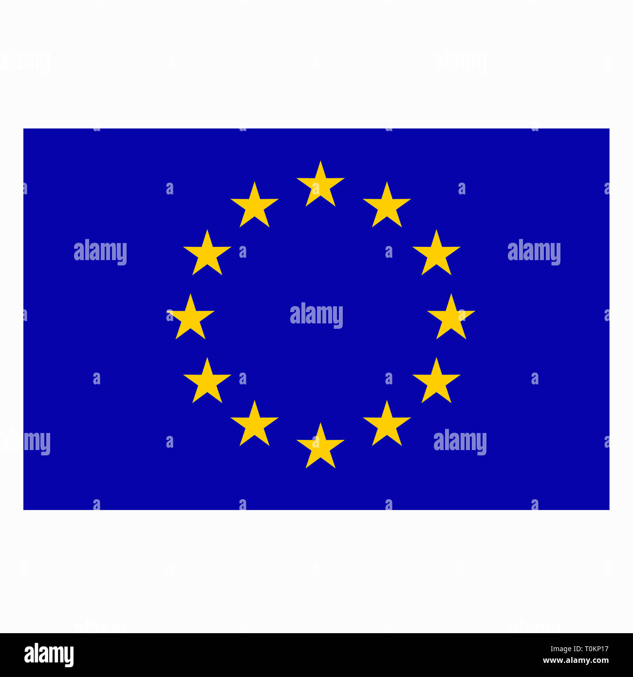Felice per la giornata dell'Europa. sfondo Sfondo luminoso con la bandiera dell'Unione europea. Illustrazione luminoso con bandiera. Foto Stock