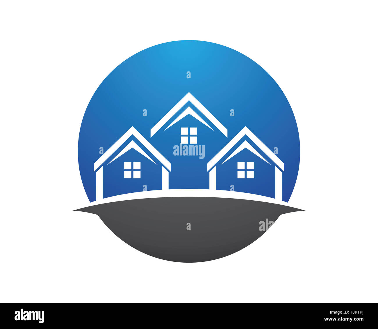 La proprietà Modello del Logo icona vettore illustration design Foto Stock