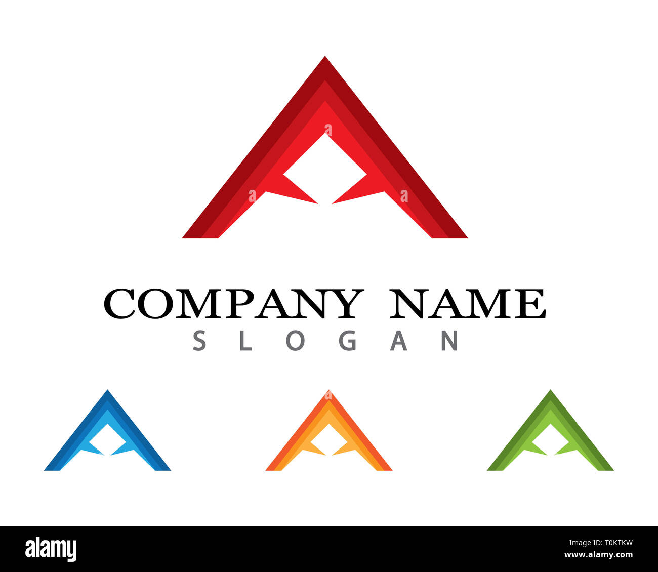 La proprietà Modello del Logo icona vettore illustration design Foto Stock