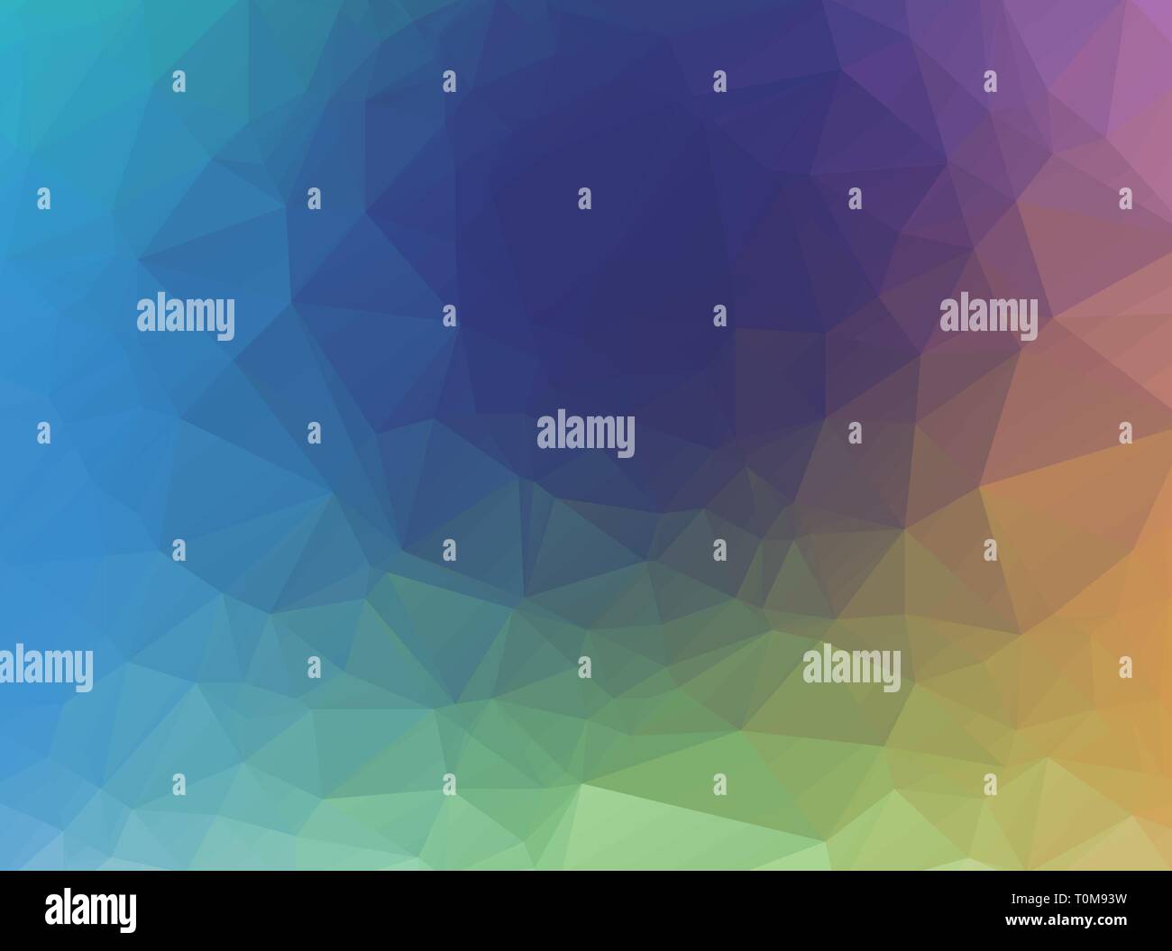 Abstract sfondo arcobaleno costituito da triangoli colorati Illustrazione Vettoriale