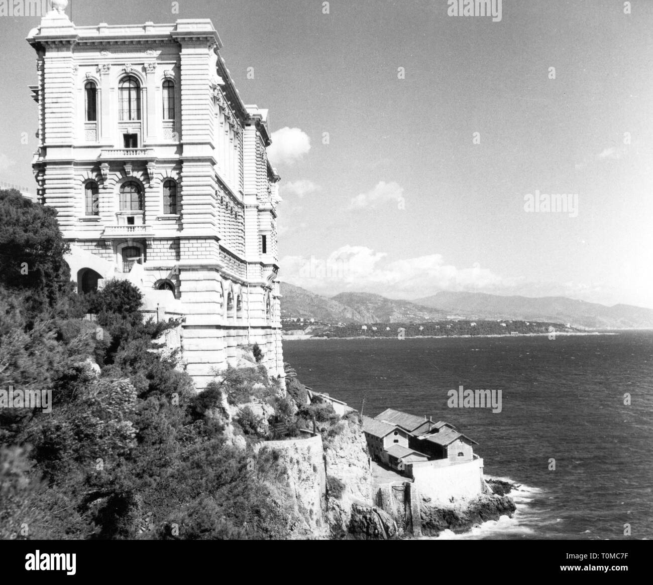 Geografia / viaggi, Monaco, comune Monaco-Ville, edificio, museo oceanografico, vista esterna, 1961, Additional-Rights-Clearance-Info-Not-Available Foto Stock