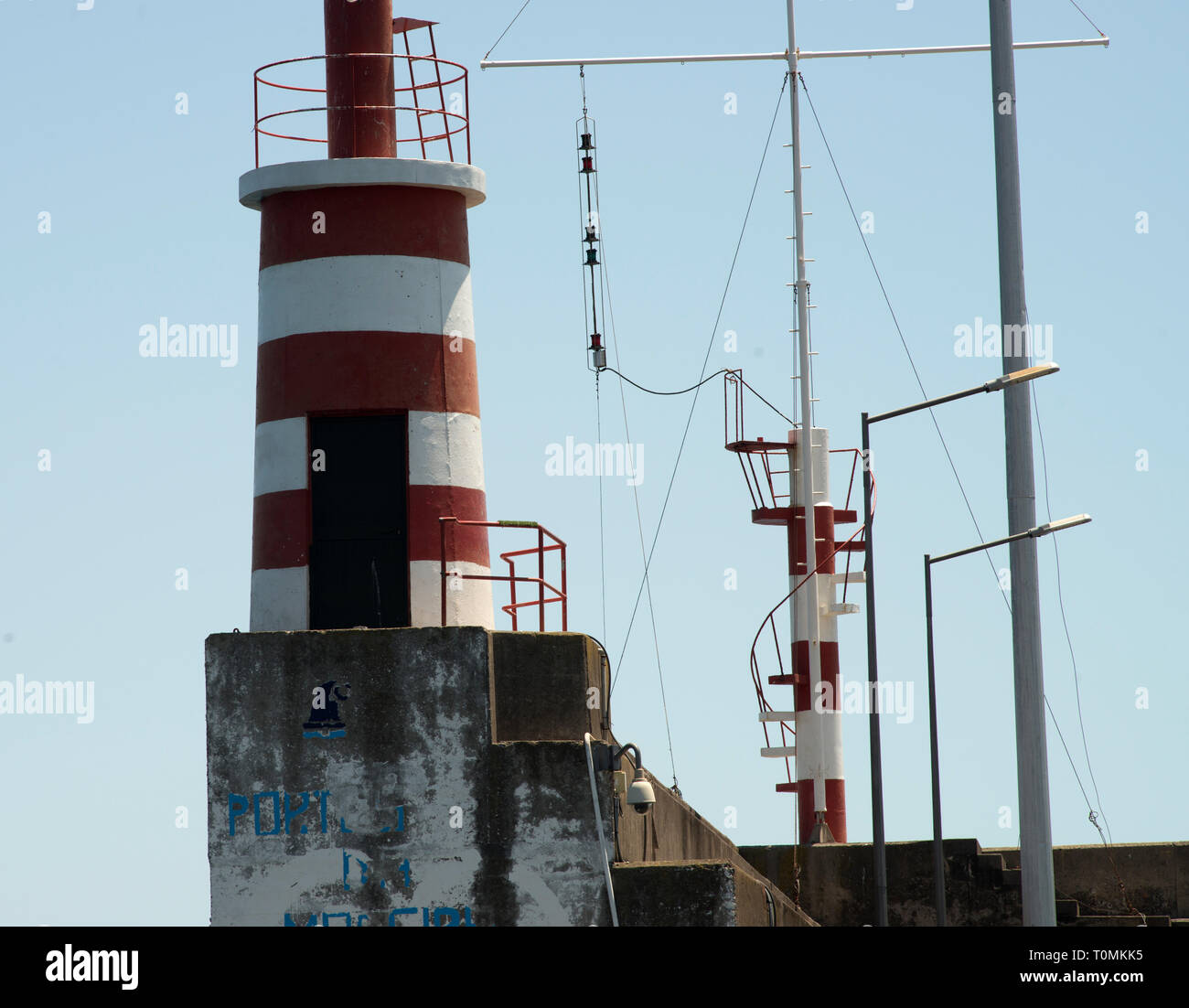 Faro, edificio, luce, lampade, lenti, di navigazione, di aiuti, marittimo, piloti, vie navigabili, Foto Stock