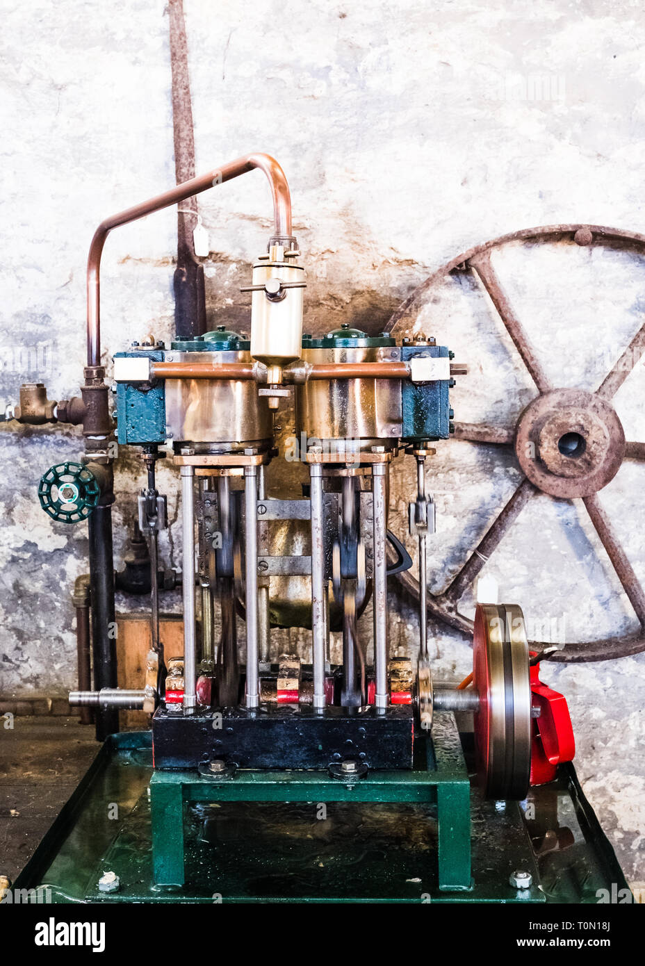 Modello di pompaggio del vapore il motore a Combe Mill Foto Stock