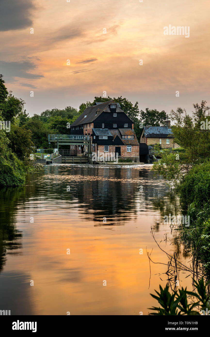 Houghton; Mulino; Cambridgeshire, Regno Unito Foto Stock