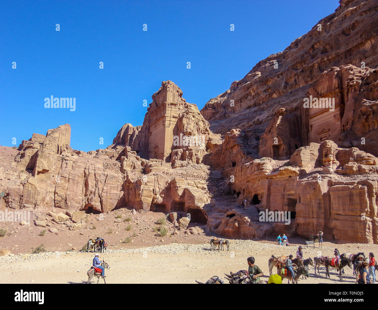 Deserto arabo, Wadi Rum, Giordania, Lawrence del paese dell'Arabia Foto Stock