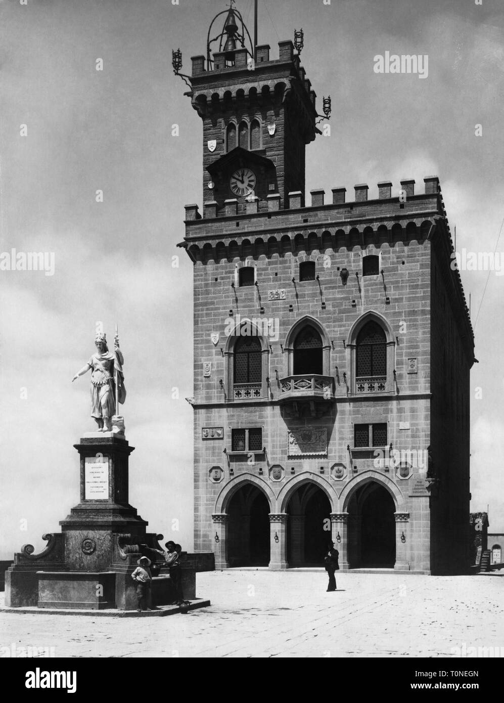 Palazzo del Governo, Repubblica di San Marino, europa 1910-20 Foto Stock