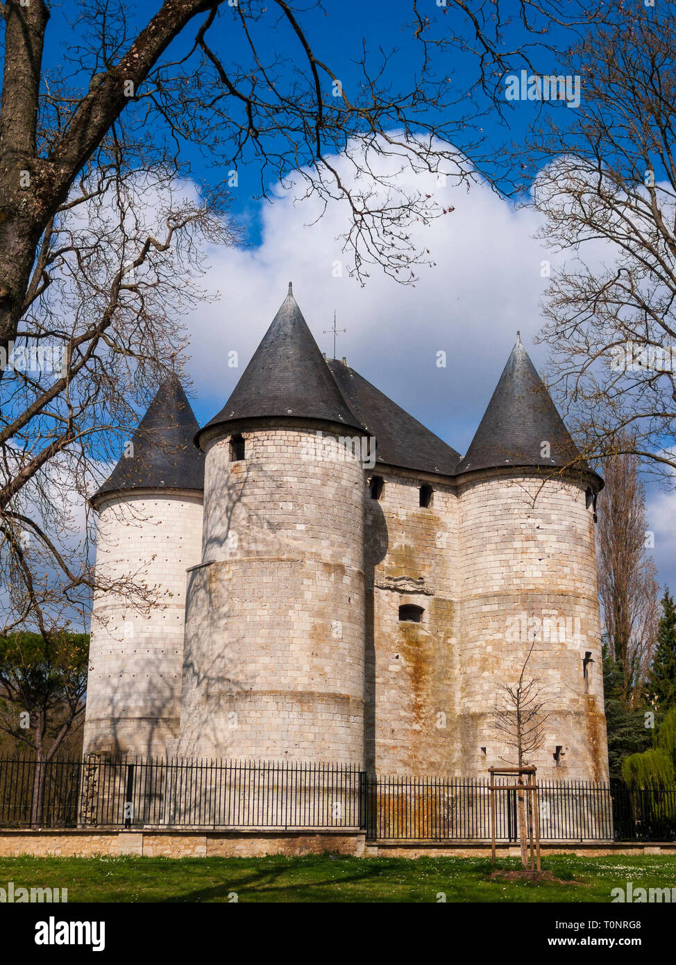 Lo Château des Tourelles, Vernon, Francia Foto Stock