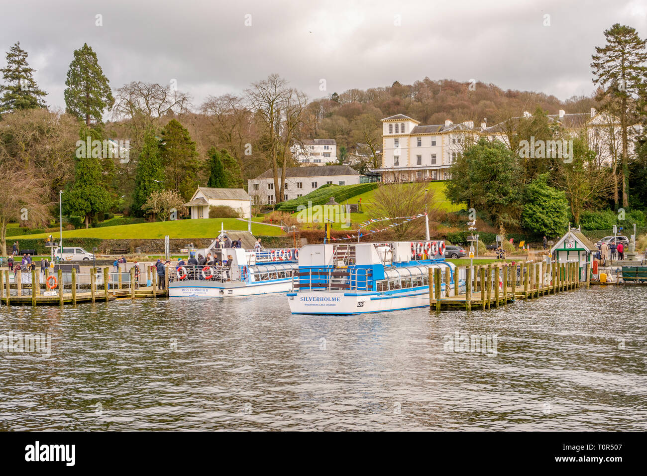 Sistema per la cottura a vapore di windermere miss cumbria su bowness Bay Lake District Foto Stock