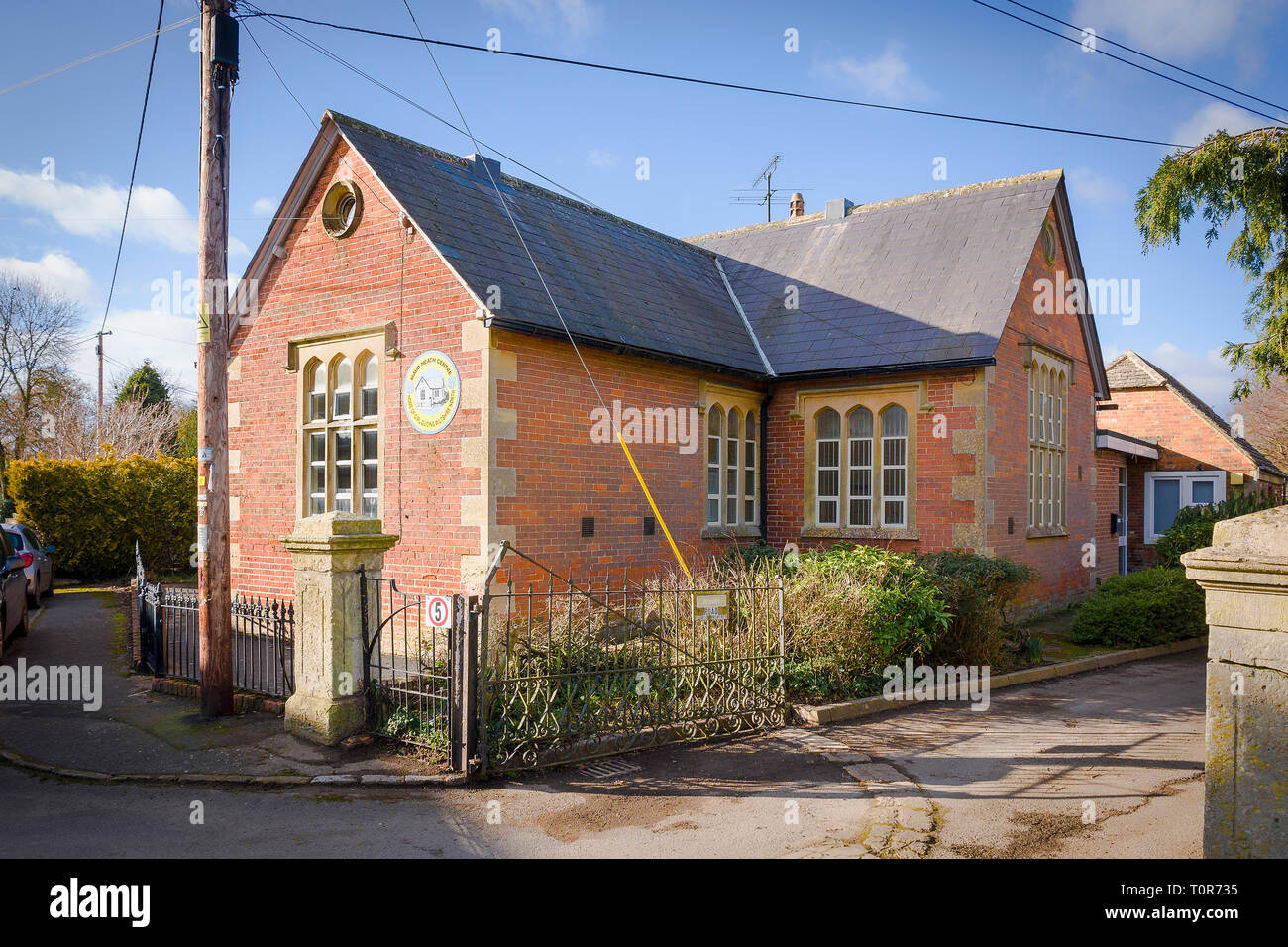 La Maud Heath Center - casa della ragazza di guida North Wiltshire in Inghilterra REGNO UNITO - un ex villaage edificio scolastico Foto Stock