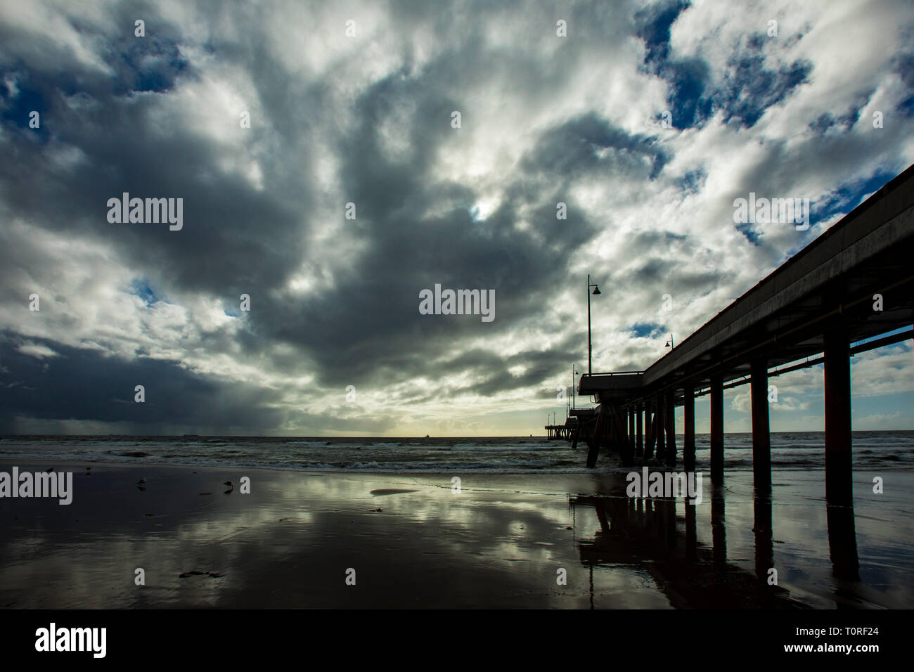 Venezia Pier, Venice Beach, Los Angeles, California, Stati Uniti d'America Foto Stock