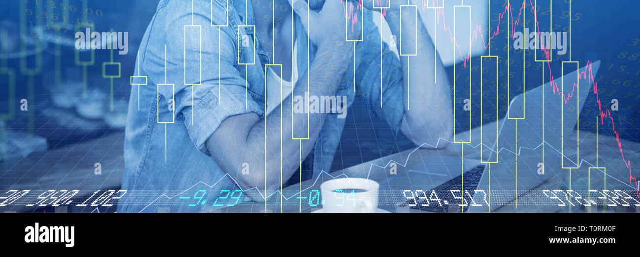 Immagine composita di titoli e azioni Foto Stock