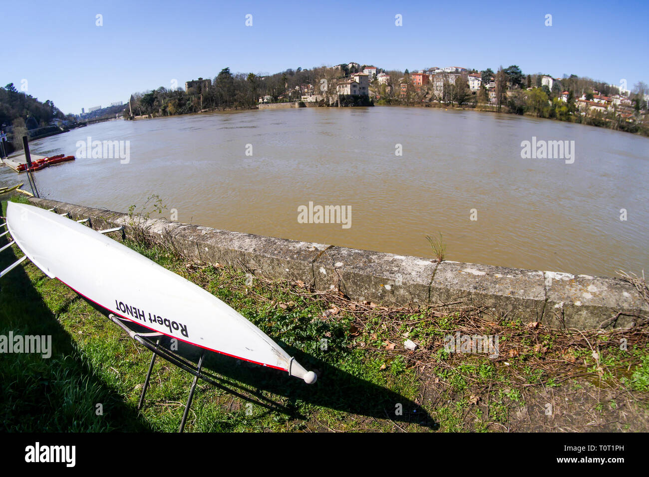 Rowing Club , caluire et cuire, Francia Foto Stock