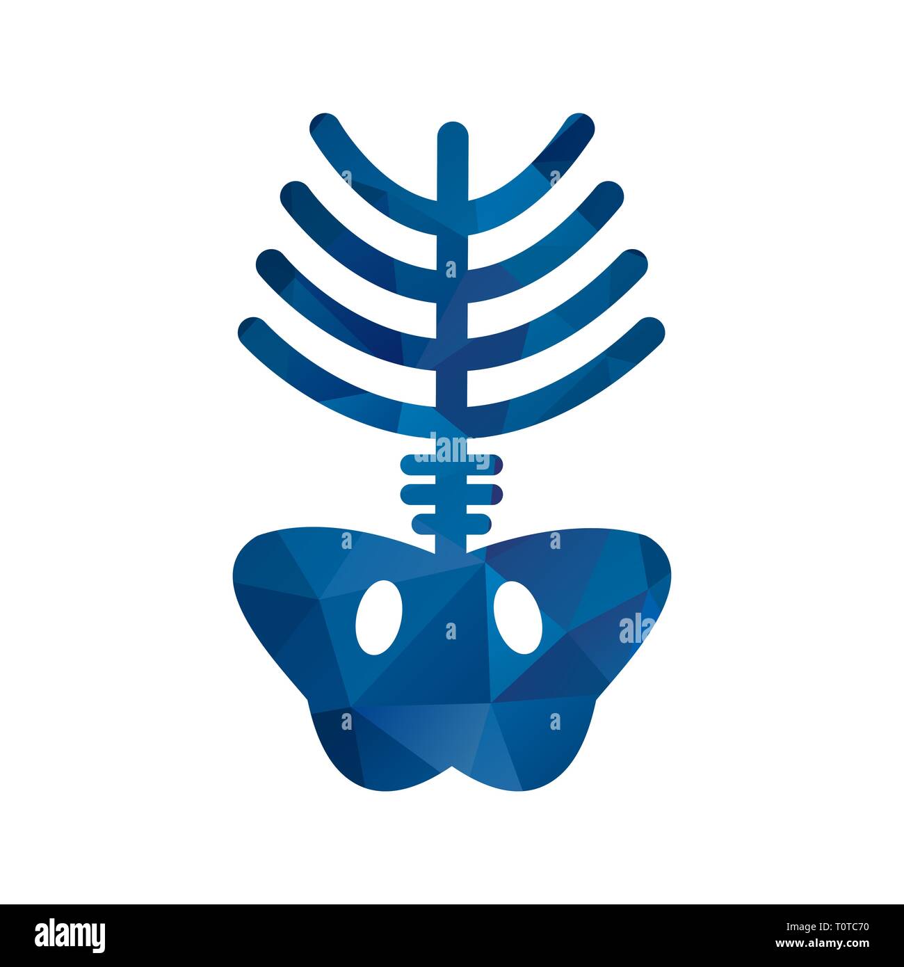 Immagine che mostra l'icona di raggi X Foto Stock