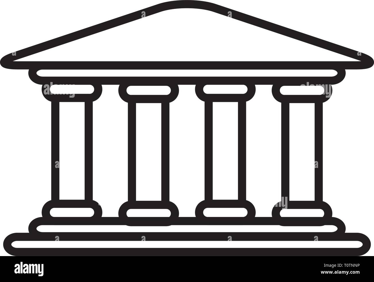 Diritto, icona di costruzione Illustrazione Vettoriale