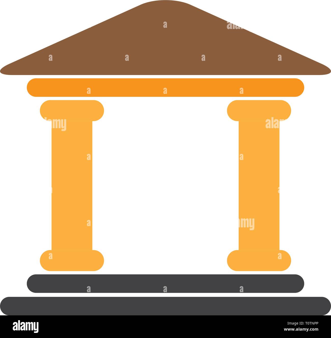 Diritto, icona di costruzione Illustrazione Vettoriale
