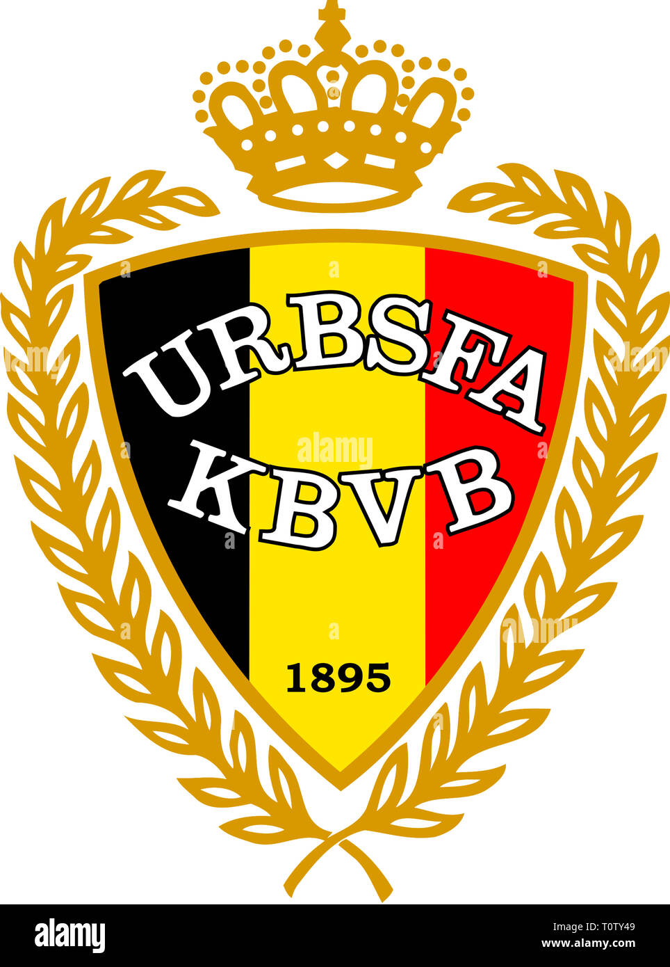 Logo della nazionale belga del team di calcio - Belgio Foto stock - Alamy