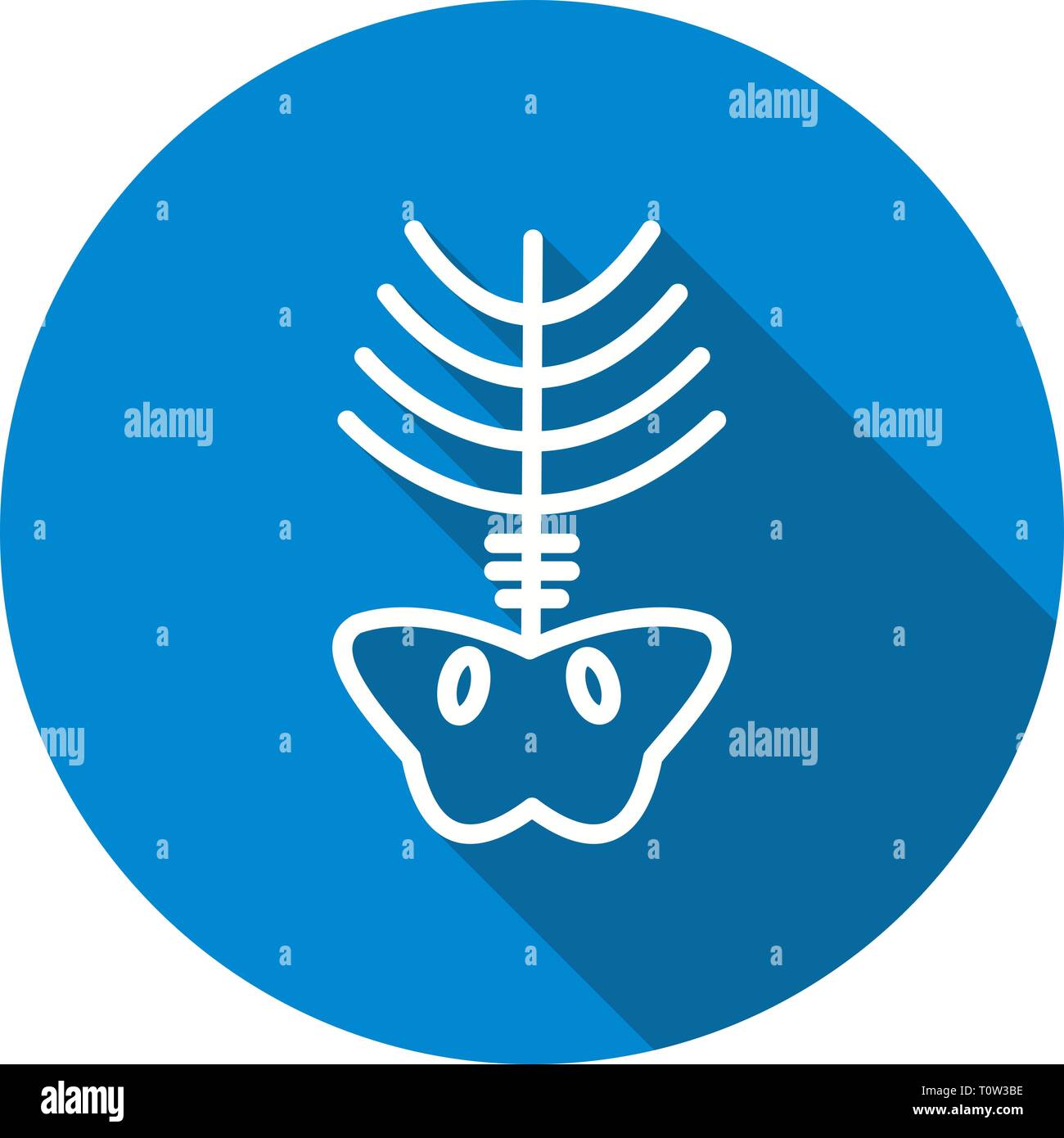 Immagine che mostra l'icona di raggi X Foto Stock