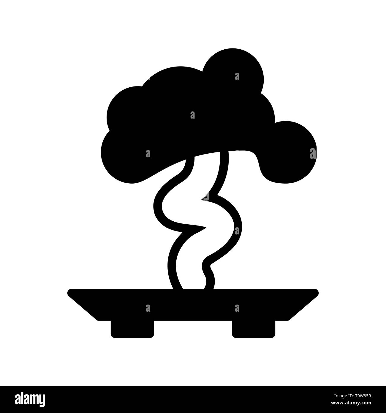 Immagine che mostra l'icona di Bonsai Foto Stock