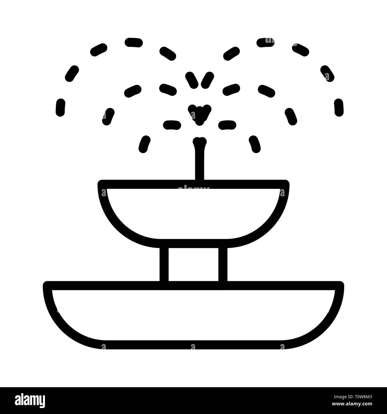 Immagine che mostra l'icona di Fontana Foto Stock