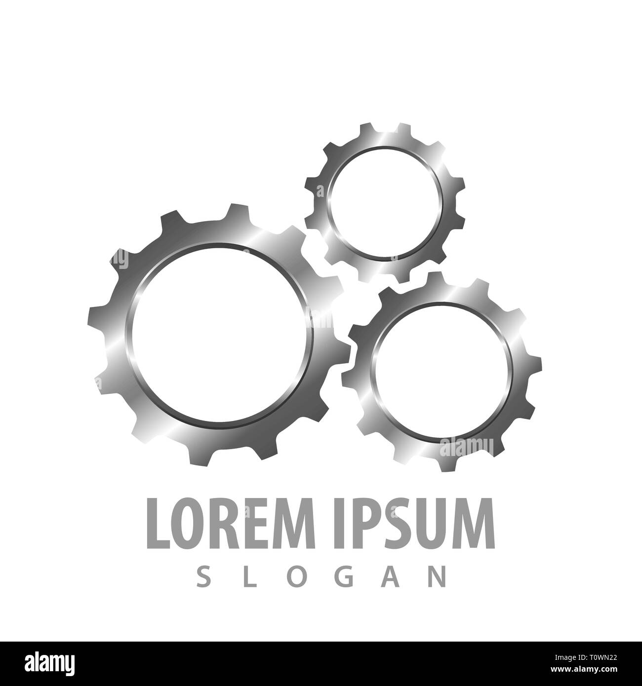 Shiny marcia in 3D il concetto di stile design. Simbolo grafico elemento di modello Illustrazione Vettoriale