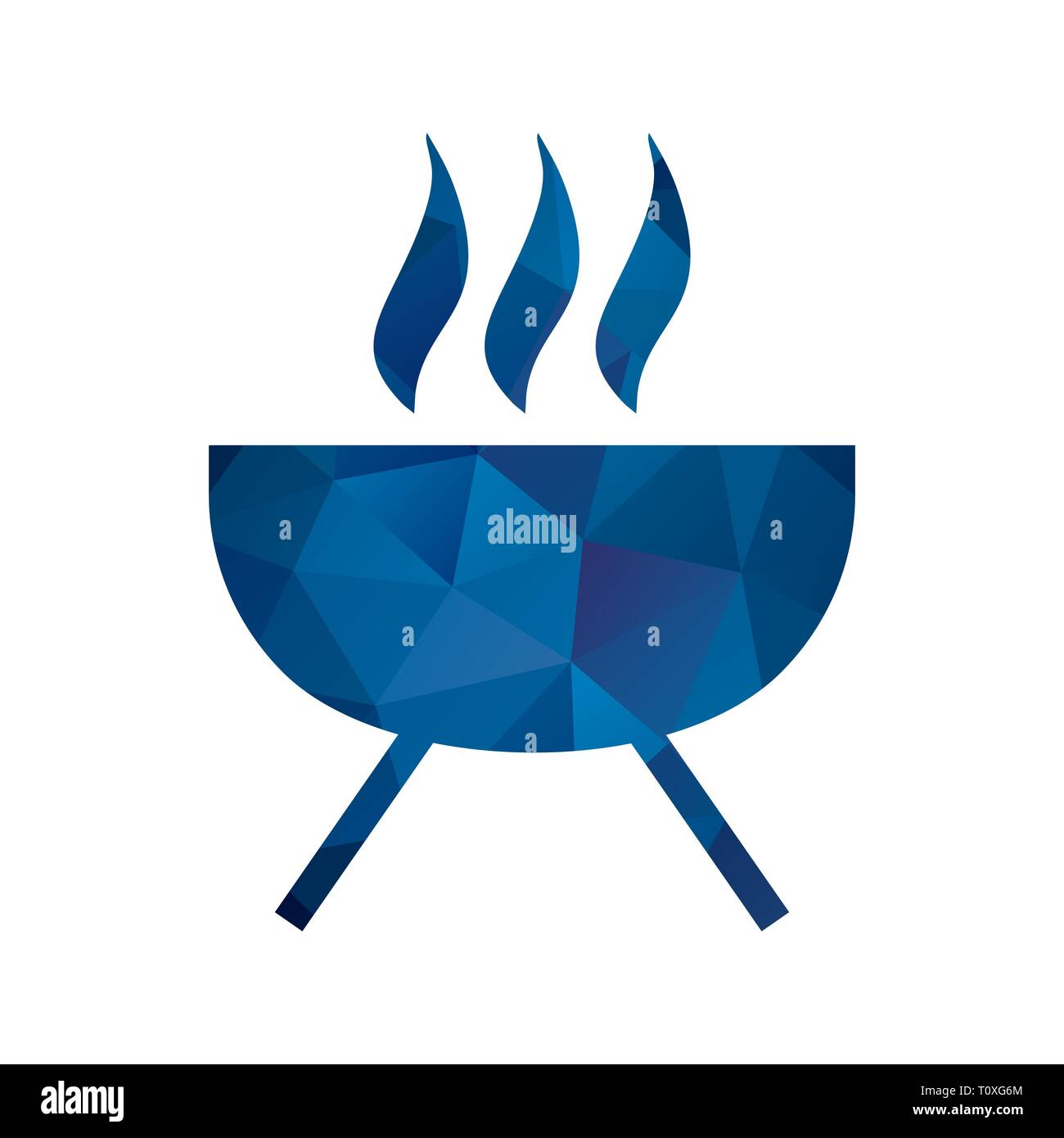 Illustrazione Icona Barbecue Foto Stock