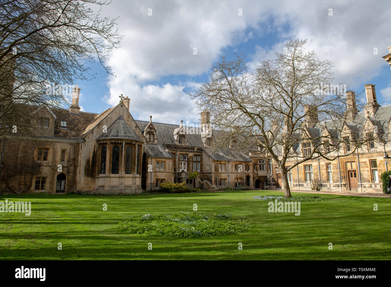 Cambridge, Regno Unito - 14 Marzo 2019: Gonville e Caius College che è un membro del Univarsity di Cambridge, Inghilterra. Foto Stock