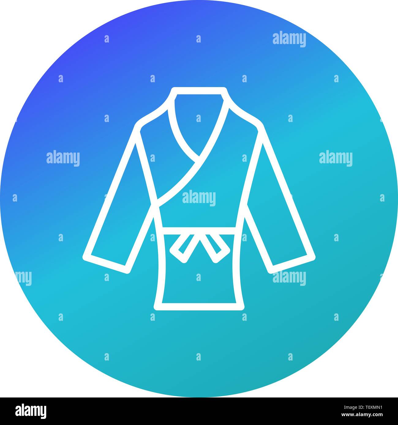 Immagine che mostra l'icona di Karate Foto Stock