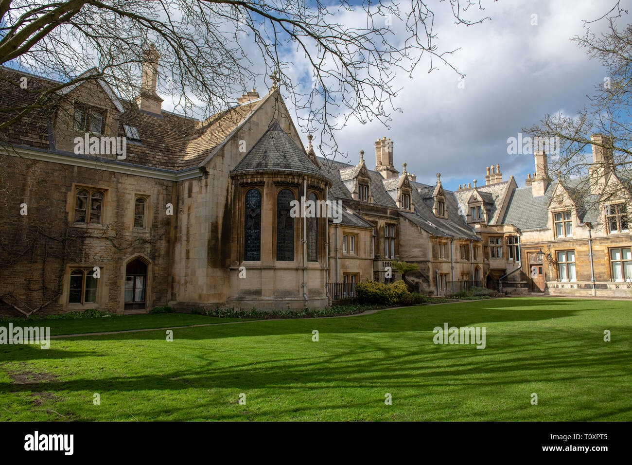 Cambridge, Regno Unito - 14 Marzo 2019: Gonville e Caius College che è un membro del Univarsity di Cambridge, Inghilterra. Foto Stock