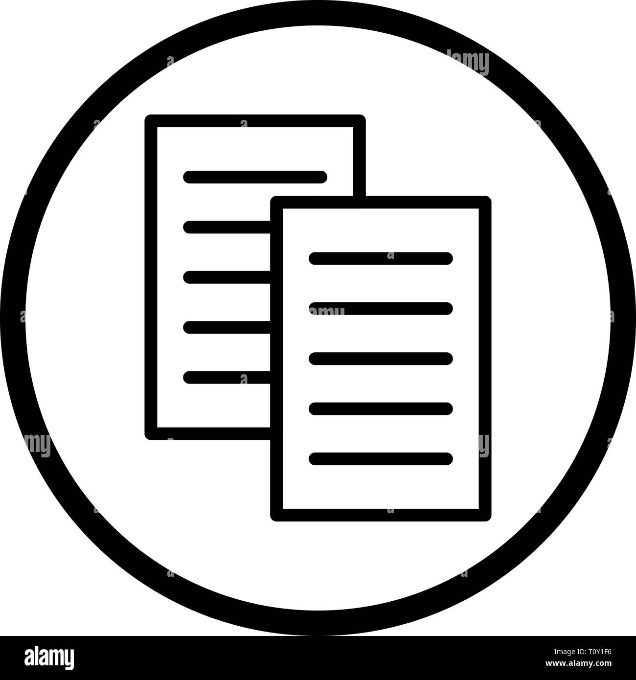 Immagine icona file Foto Stock