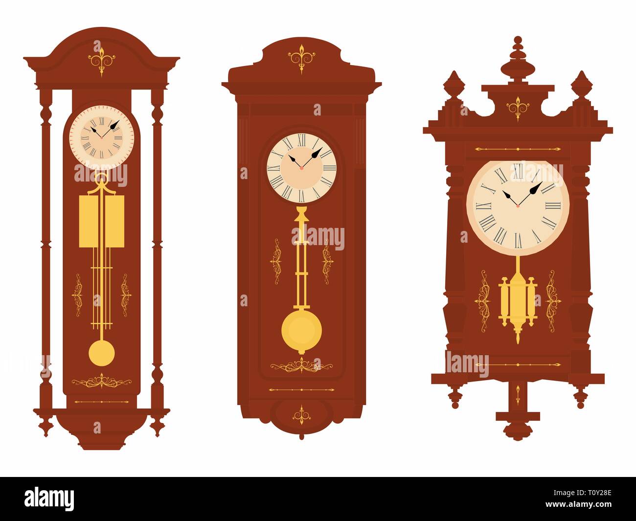 Orologio da parete colorato Illustrazione Vettoriale